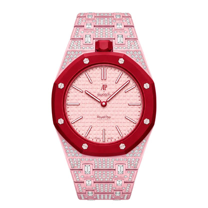 [Sophire]Royal Oak Pop Exclusive Bioceramic Case & Bioceramic Strap Full Diamond