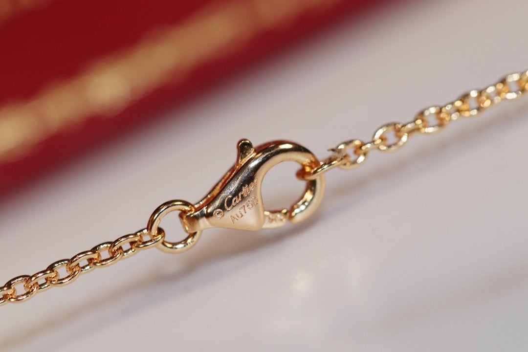 [Sophire Jewelry ]LOVE NECKLACE PINK GOLD AND SILVER