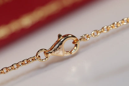 [Sophire Jewelry ]LOVE NECKLACE PINK GOLD AND SILVER