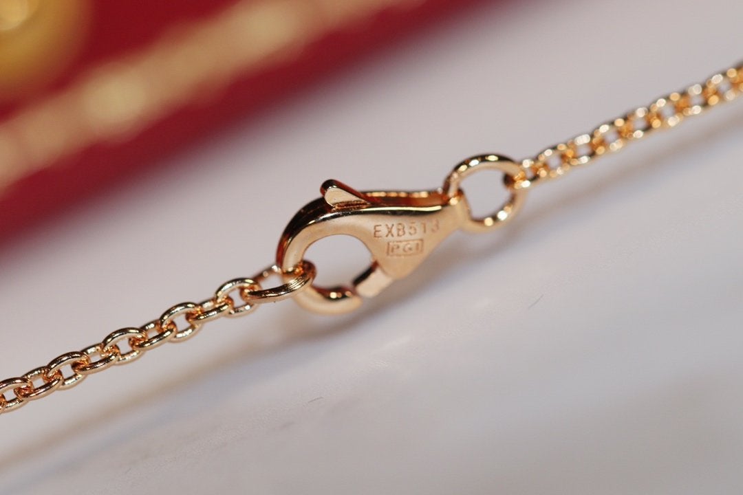 [Sophire Jewelry ]LOVE NECKLACE PINK GOLD AND SILVER