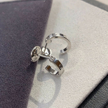 [Sophire Jewelry ]LOVE EARRINGS 2.65MM SILVER