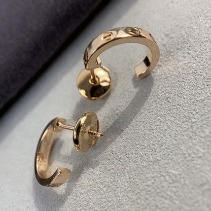 [Sophire Jewelry ]LOVE EARRINGS 2.65MM PINK GOLD