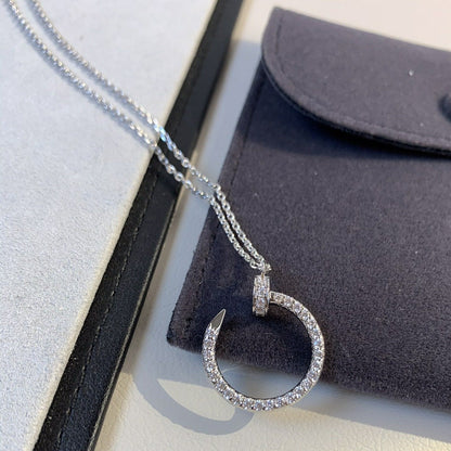 [Sophire Jewelry ]JUSTE NECKLACE SILVER DIAMONDS