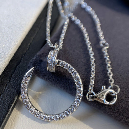 [Sophire Jewelry ]JUSTE NECKLACE SILVER DIAMONDS