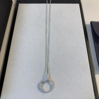 [Sophire Jewelry ]JUSTE NECKLACE SILVER DIAMONDS