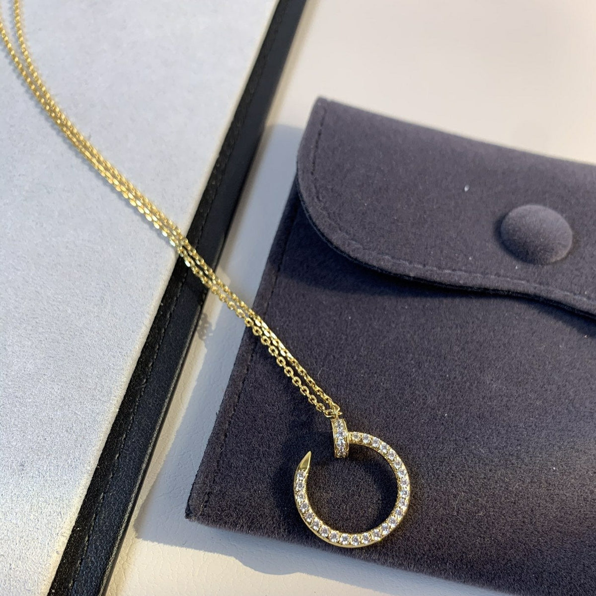 [Sophire Jewelry ]JUSTE NECKLACE GOLD DIAMONDS