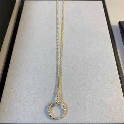 [Sophire Jewelry ]JUSTE NECKLACE GOLD DIAMONDS