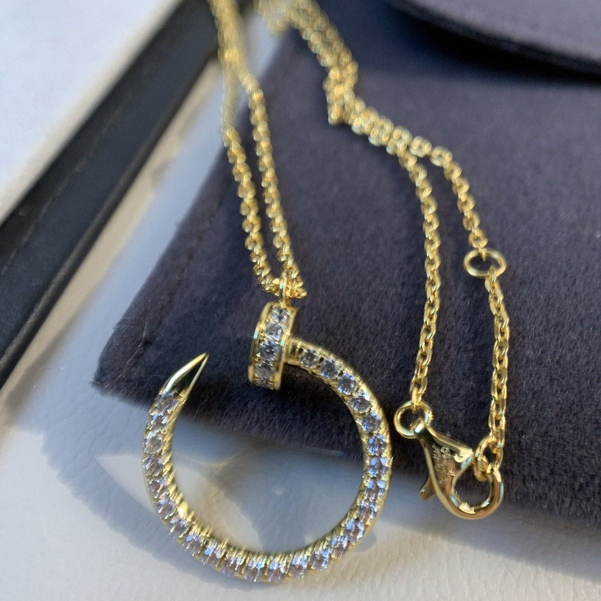 [Sophire Jewelry ]JUSTE NECKLACE GOLD DIAMONDS