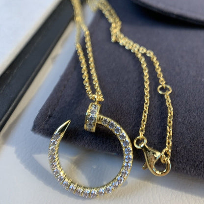 [Sophire Jewelry ]JUSTE NECKLACE GOLD DIAMONDS