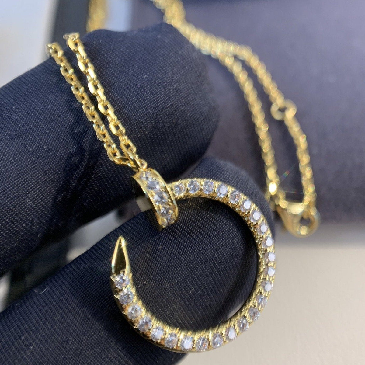 [Sophire Jewelry ]JUSTE NECKLACE GOLD DIAMONDS