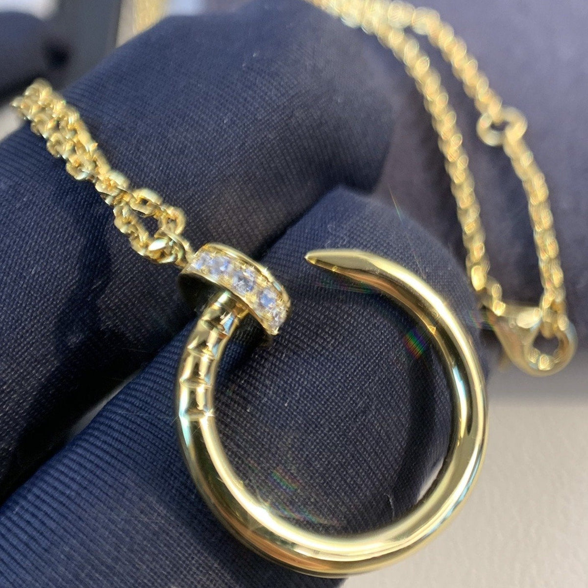 [Sophire Jewelry ]JUSTE NECKLACE GOLD DIAMONDS