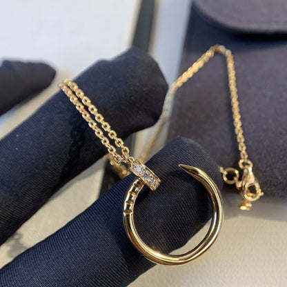 [Sophire Jewelry ]JUSTE NECKLACE PINK GOLD DIAMONDS
