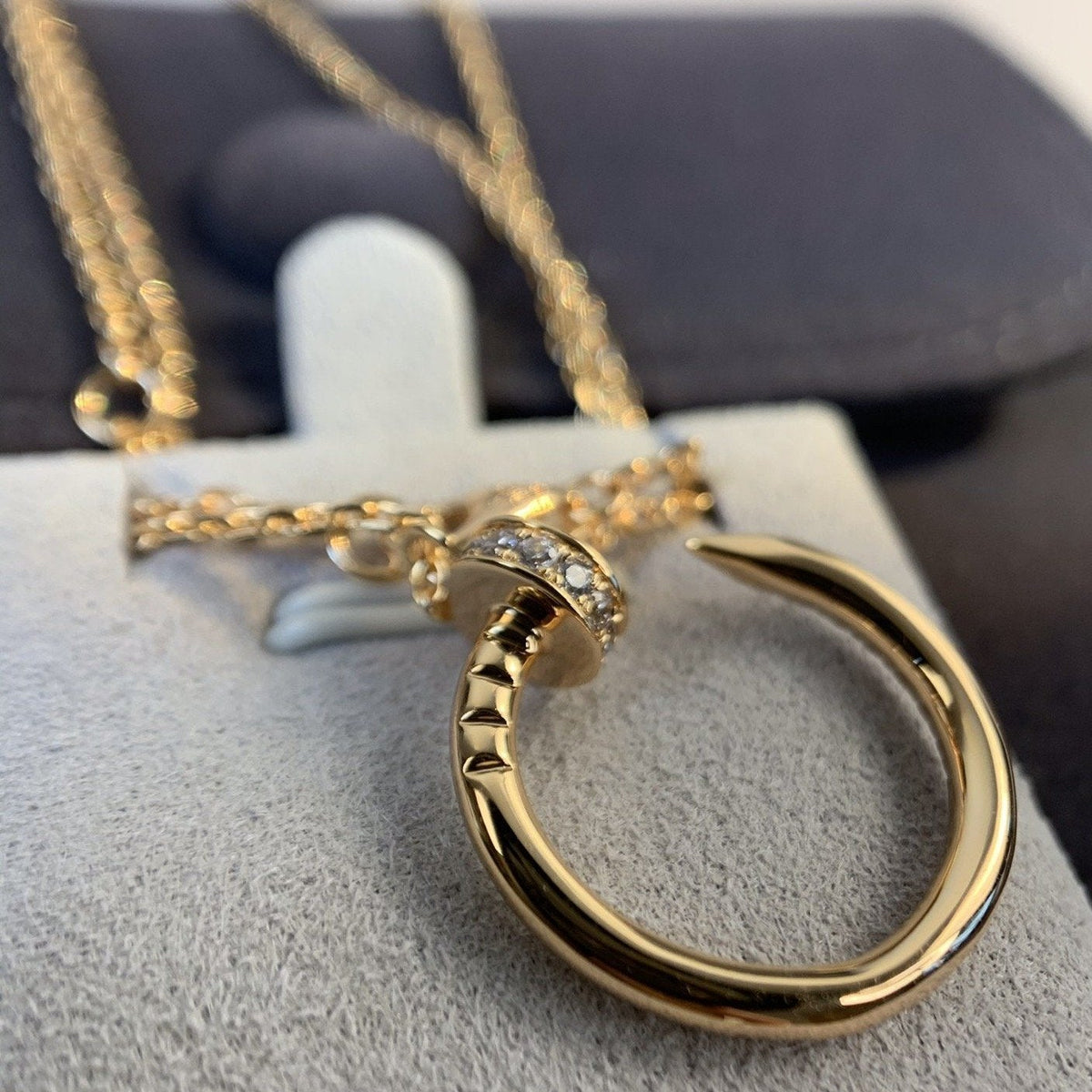 [Sophire Jewelry ]JUSTE NECKLACE PINK GOLD DIAMONDS