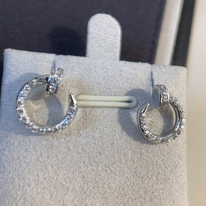 [Sophire Jewelry ]JUSTE EARRINGS SILVER DIAMONDS