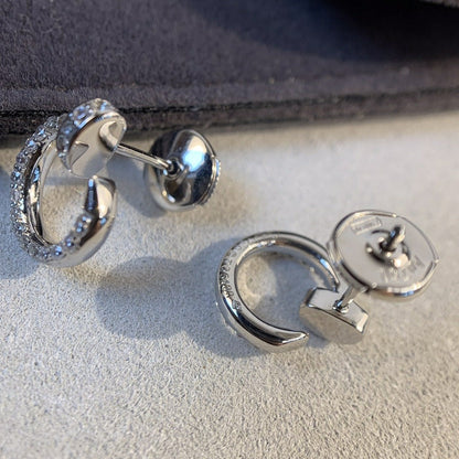 [Sophire Jewelry ]JUSTE EARRINGS SILVER DIAMONDS