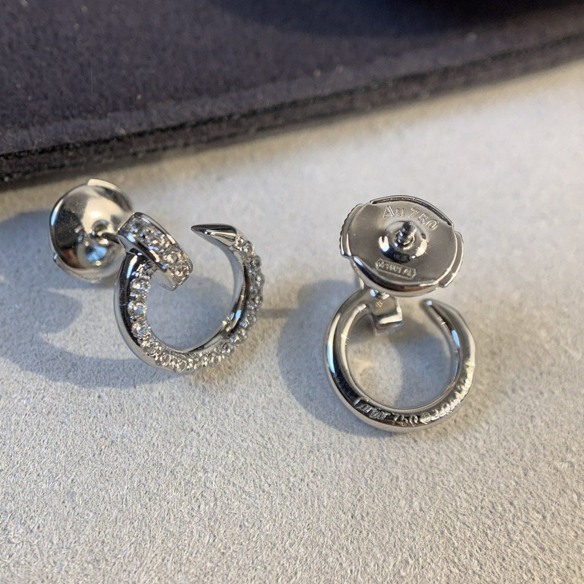 [Sophire Jewelry ]JUSTE EARRINGS SILVER DIAMONDS