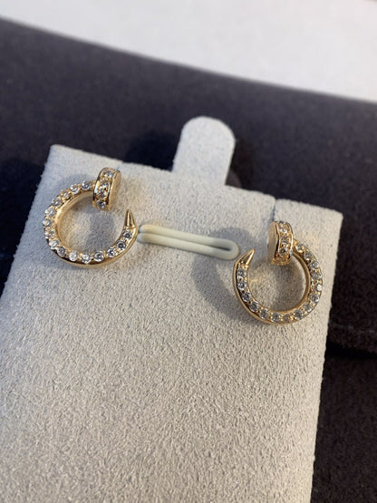 [Sophire Jewelry ]JUSTE EARRINGS GOLD DIAMONDS