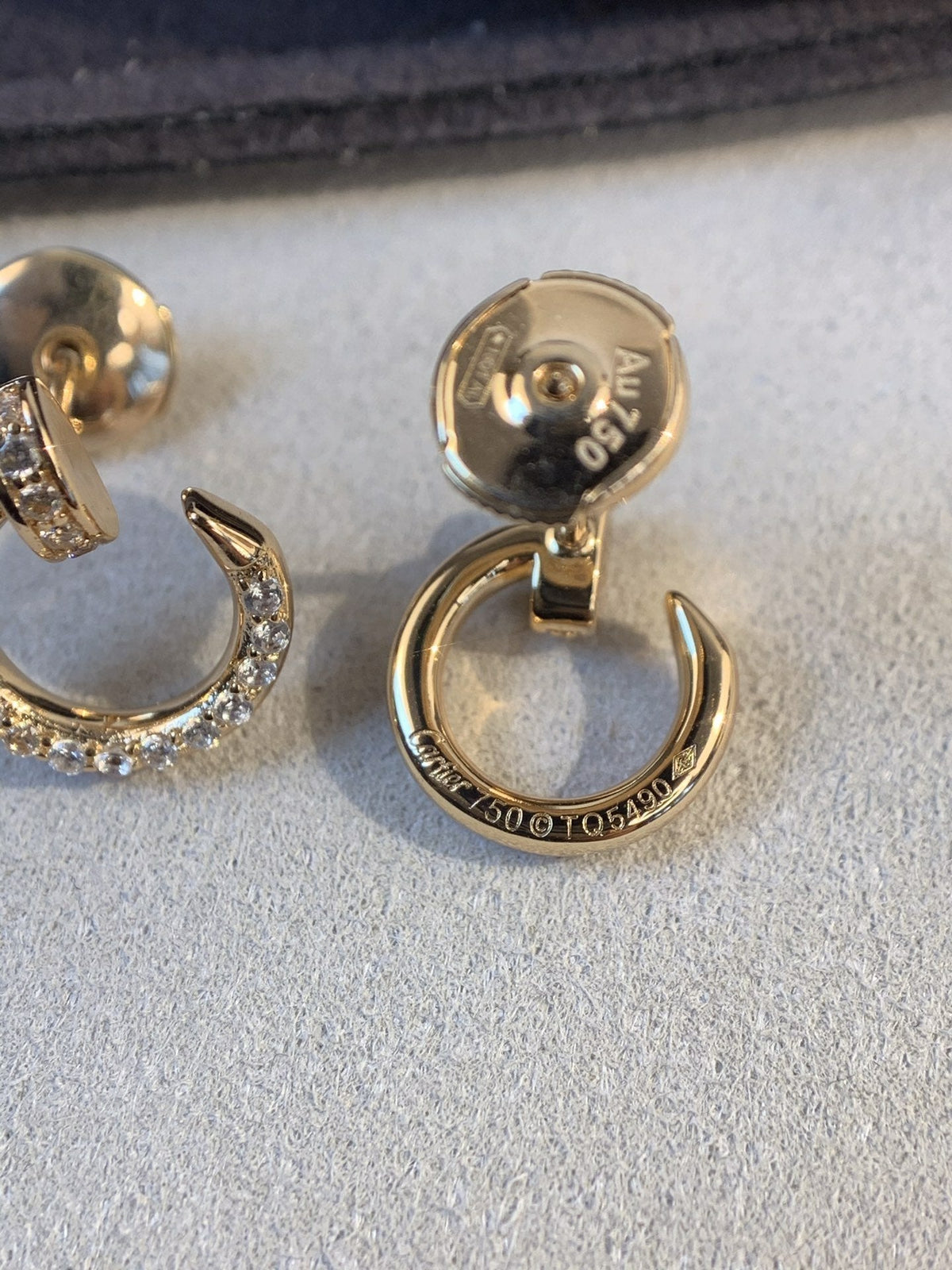 [Sophire Jewelry ]JUSTE EARRINGS GOLD DIAMONDS