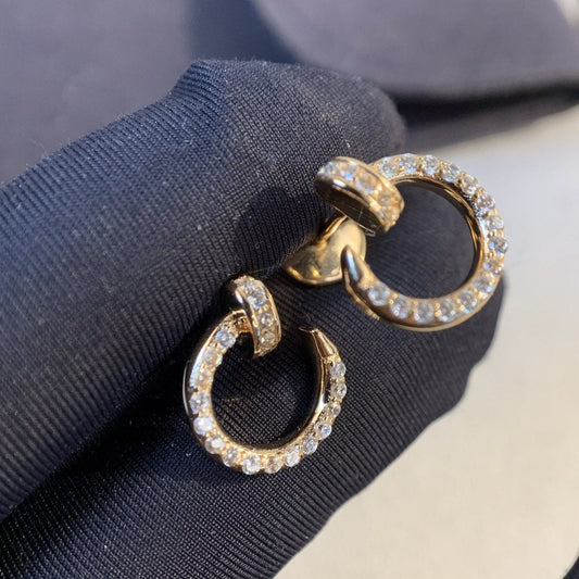 [Sophire Jewelry ]JUSTE EARRINGS GOLD DIAMONDS