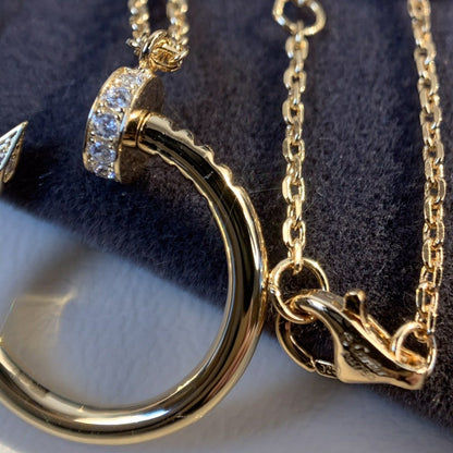 [Sophire Jewelry ]JUSTE NECKLACE PINK GOLD
