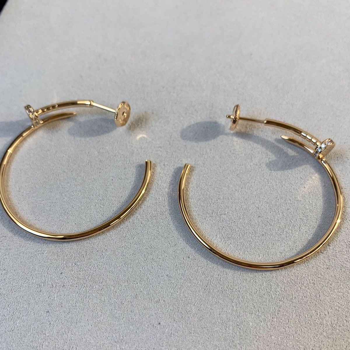 [Sophire Jewelry ]JUSTE EARRINGS GOLD DIAMONDS 1.8MM