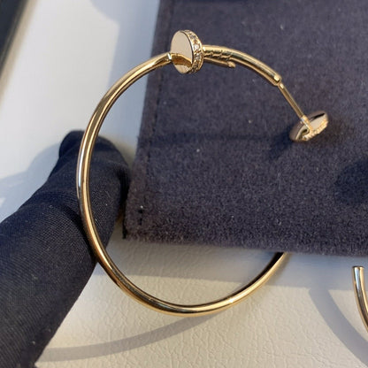 [Sophire Jewelry ]JUSTE EARRINGS GOLD DIAMONDS 1.8MM