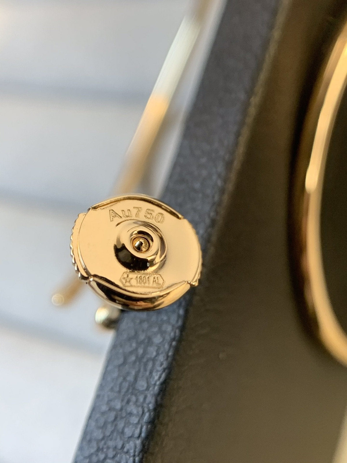 [Sophire Jewelry ]JUSTE EARRINGS GOLD DIAMONDS 1.8MM