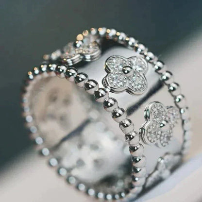 [Sophire Jewelry ]CLOVER KALEIDOSCOPE RING 10MM