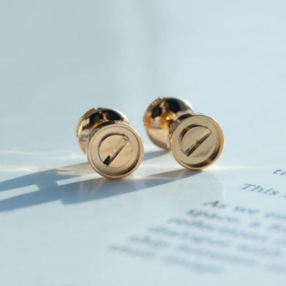 [Sophire Jewelry ]LOVE EARRINGS PINK GOLD 10MM