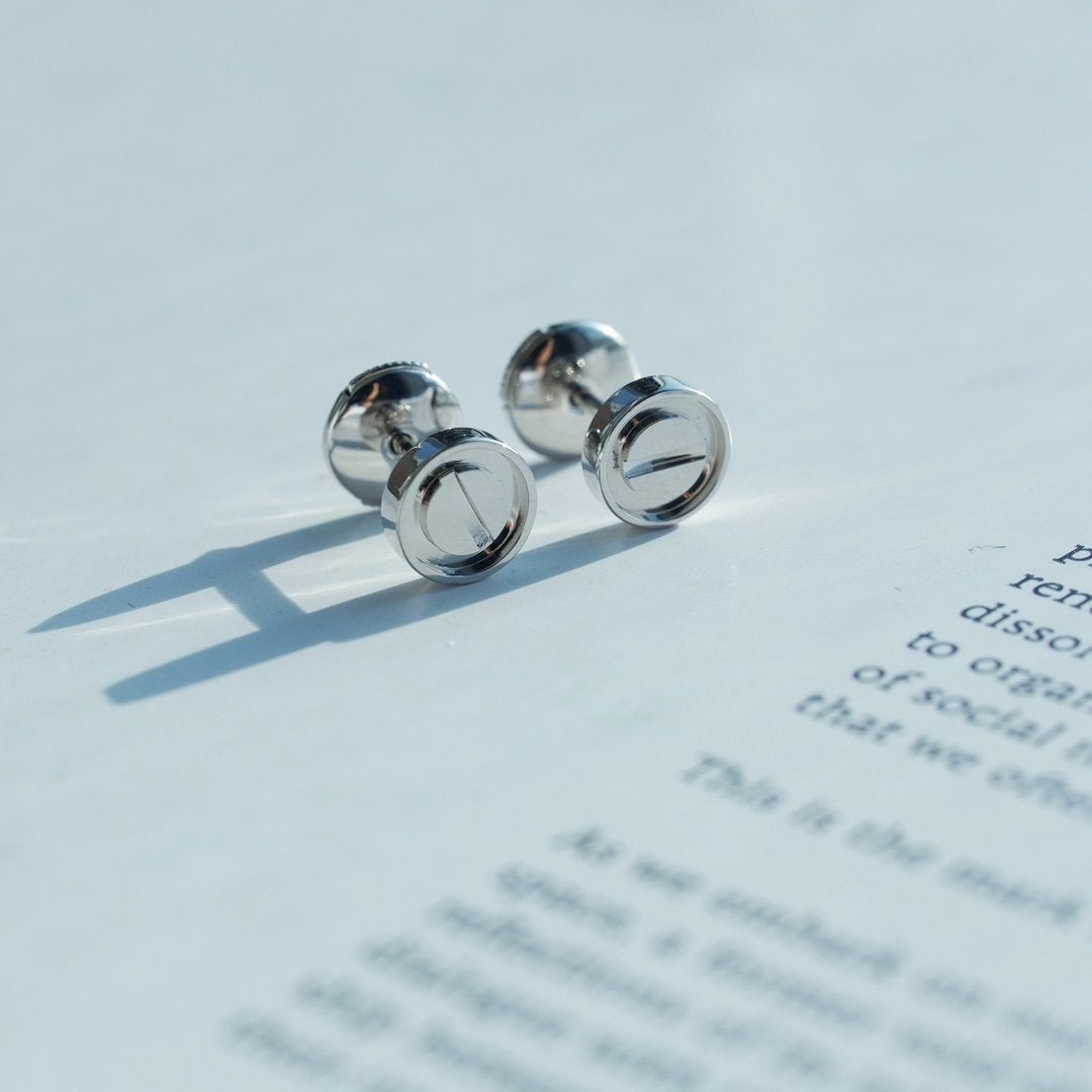 [Sophire Jewelry ]LOVE EARRINGS SILVER 10MM