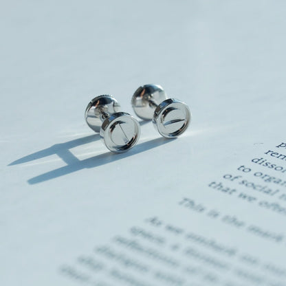 [Sophire Jewelry ]LOVE EARRINGS SILVER 10MM