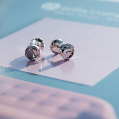 [Sophire Jewelry ]LOVE EARRINGS SILVER 10MM