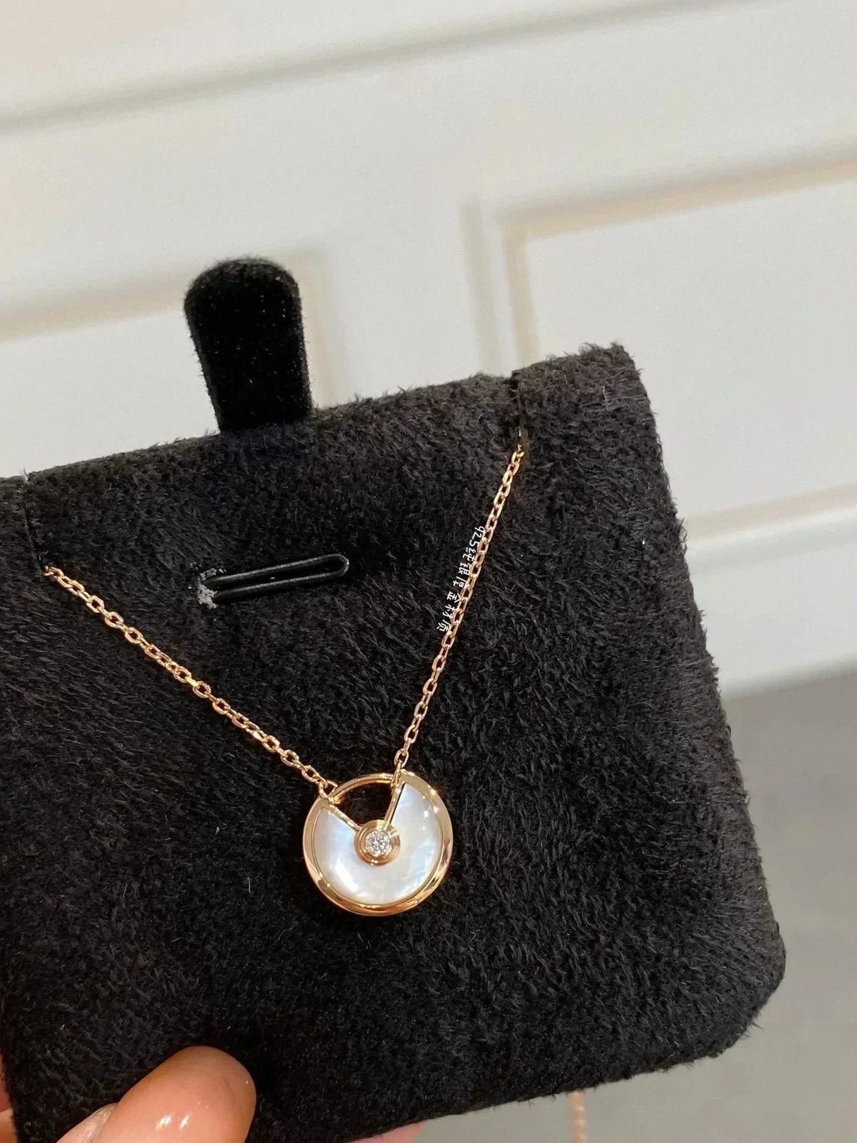 [Sophire Jewelry ]AMULETTE ROSE GOLD MOP NECKLACE
