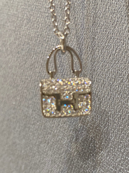 [Sophire Jewelry ]CONSTANCE PEDANT DIAMOND NECKLACE