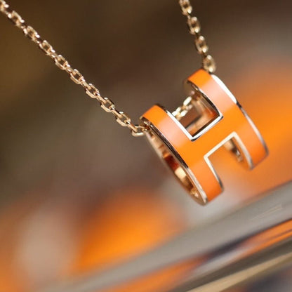 [Sophire Jewelry ]POP H PEDANT PINK GOLD