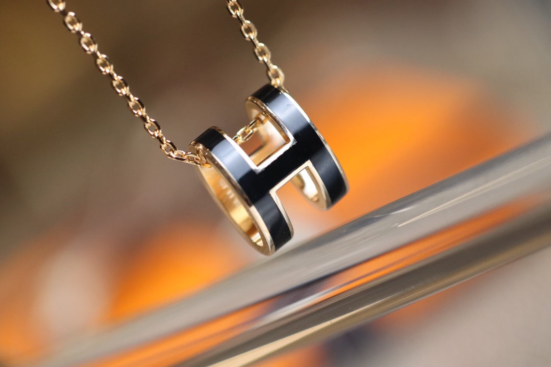 [Sophire Jewelry ]POP H PEDANT PINK GOLD