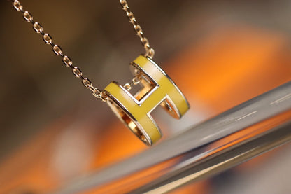 [Sophire Jewelry ]POP H PEDANT PINK GOLD