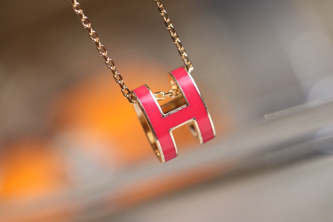[Sophire Jewelry ]POP H PEDANT PINK GOLD