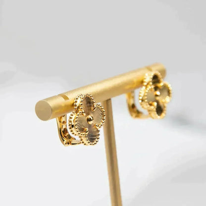 [Sophire Jewelry ]CLOVER MEDIUM 1 MOTIFS LASER EARRINGS