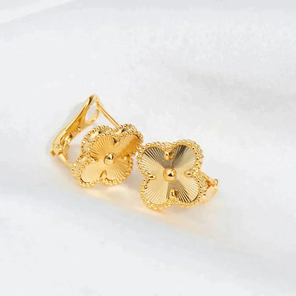 [Sophire Jewelry ]CLOVER MEDIUM 1 MOTIFS LASER EARRINGS