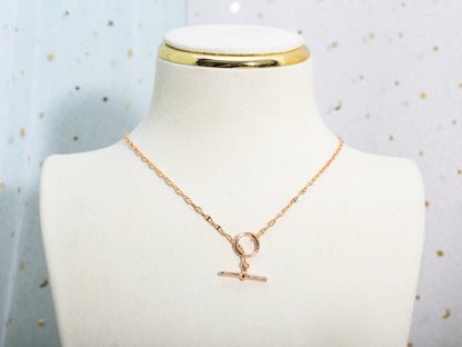 [Sophire Jewelry ]ECHAPPEE NECKLACE PINK GOLD