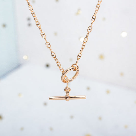 [Sophire]ECHAPPEE NECKLACE ROSE GOLD
