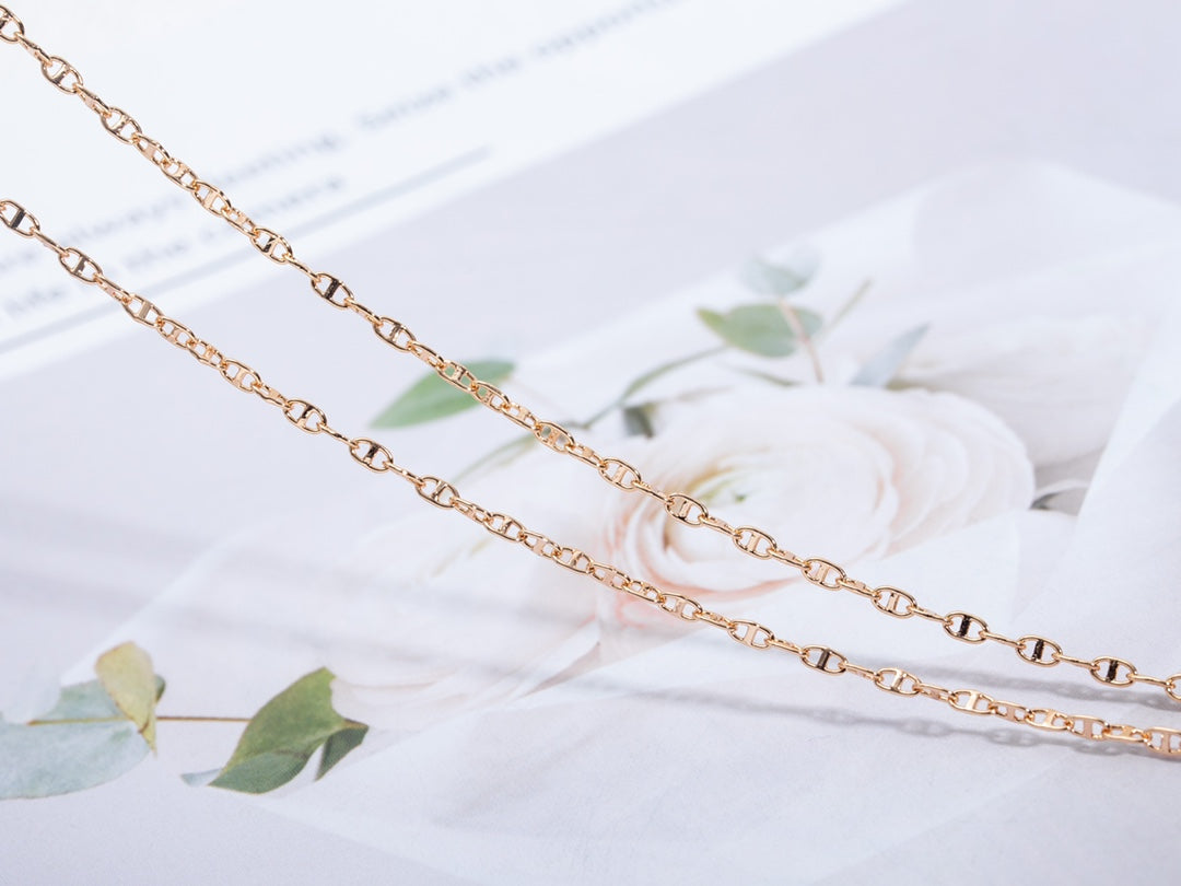 [Sophire Jewelry ]ECHAPPEE NECKLACE PINK GOLD