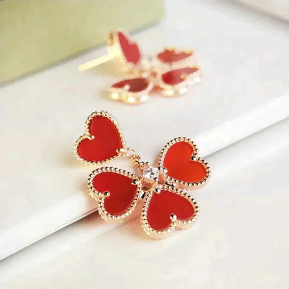 [Sophire Jewelry ]SWEET CLOVER CARNELIAN EARRINGS