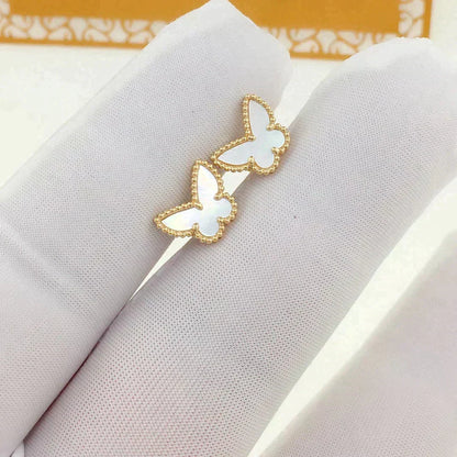[Sophire Jewelry ]SWEET BUTTERFLY MOP EARSTUDS