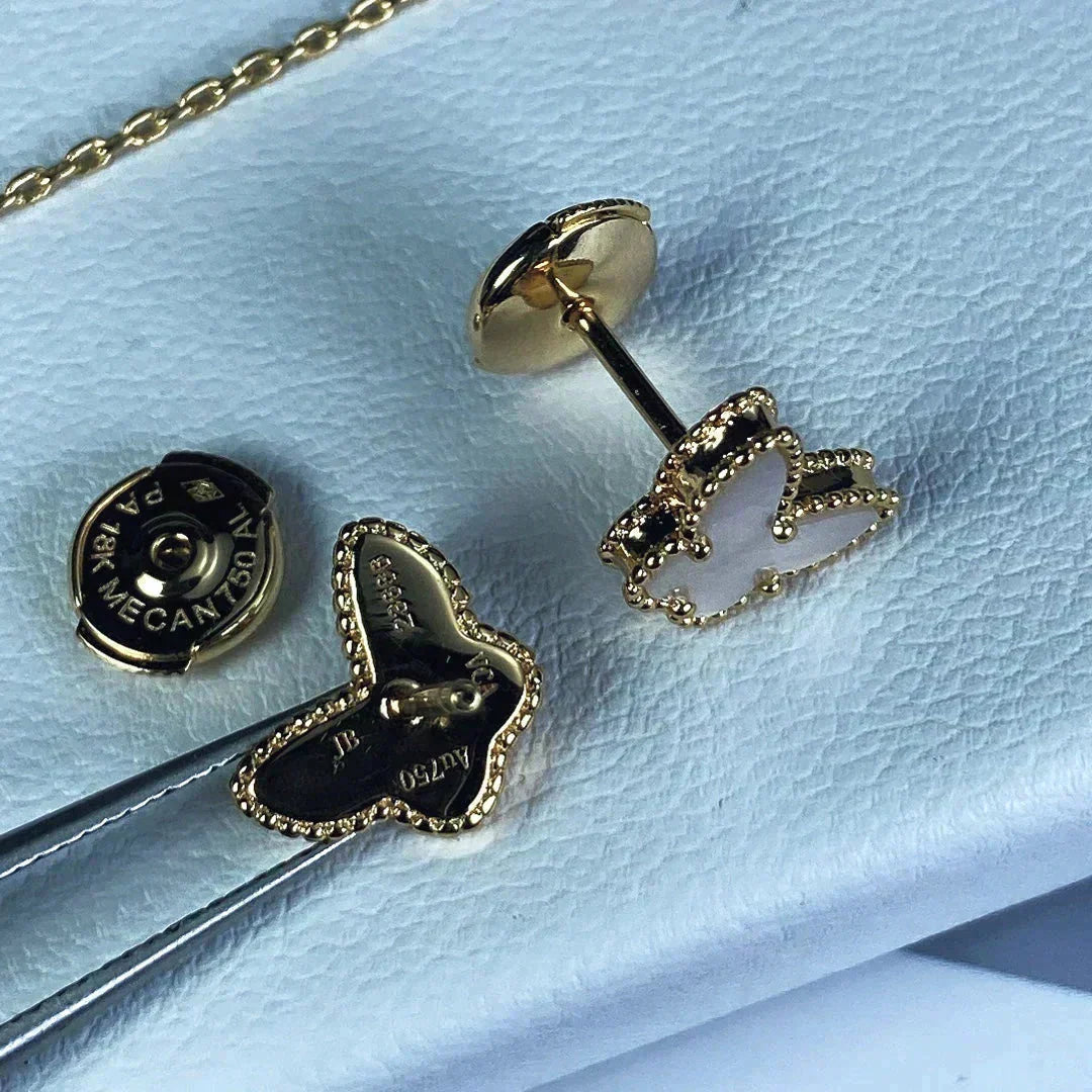 [Sophire Jewelry ]SWEET BUTTERFLY MOP EARSTUDS