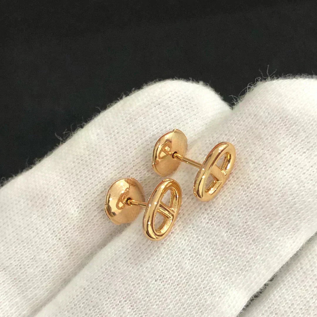 [Sophire Jewelry ]CHAINE SMALL EARRINGS GOLD AND SILVER