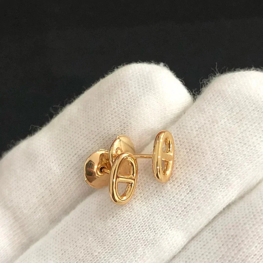 [Sophire Jewelry ]CHAINE SMALL EARRINGS GOLD AND SILVER