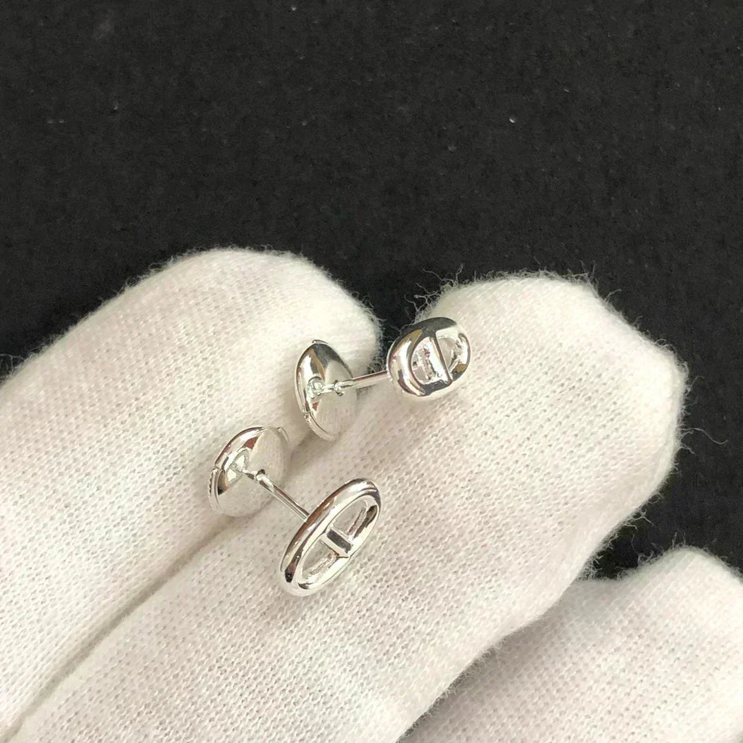 [Sophire Jewelry ]CHAINE SMALL EARRINGS GOLD AND SILVER