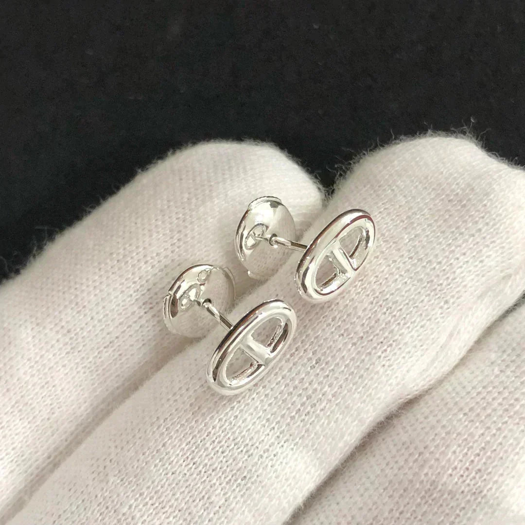 [Sophire Jewelry ]CHAINE SMALL EARRINGS GOLD AND SILVER